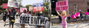 Activistas del movimiento #FreeBritney. Fuente: Formula TV/ El Confidencial