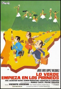 En Francia, se proyectaban películas como Lo verde empieza en los pirineos (1973) o El último tango en París (1972), esta última de gran controversia