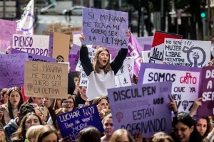 Manifestación del 8M de 2018 para el documental de ”¿ Qué está pasando?”